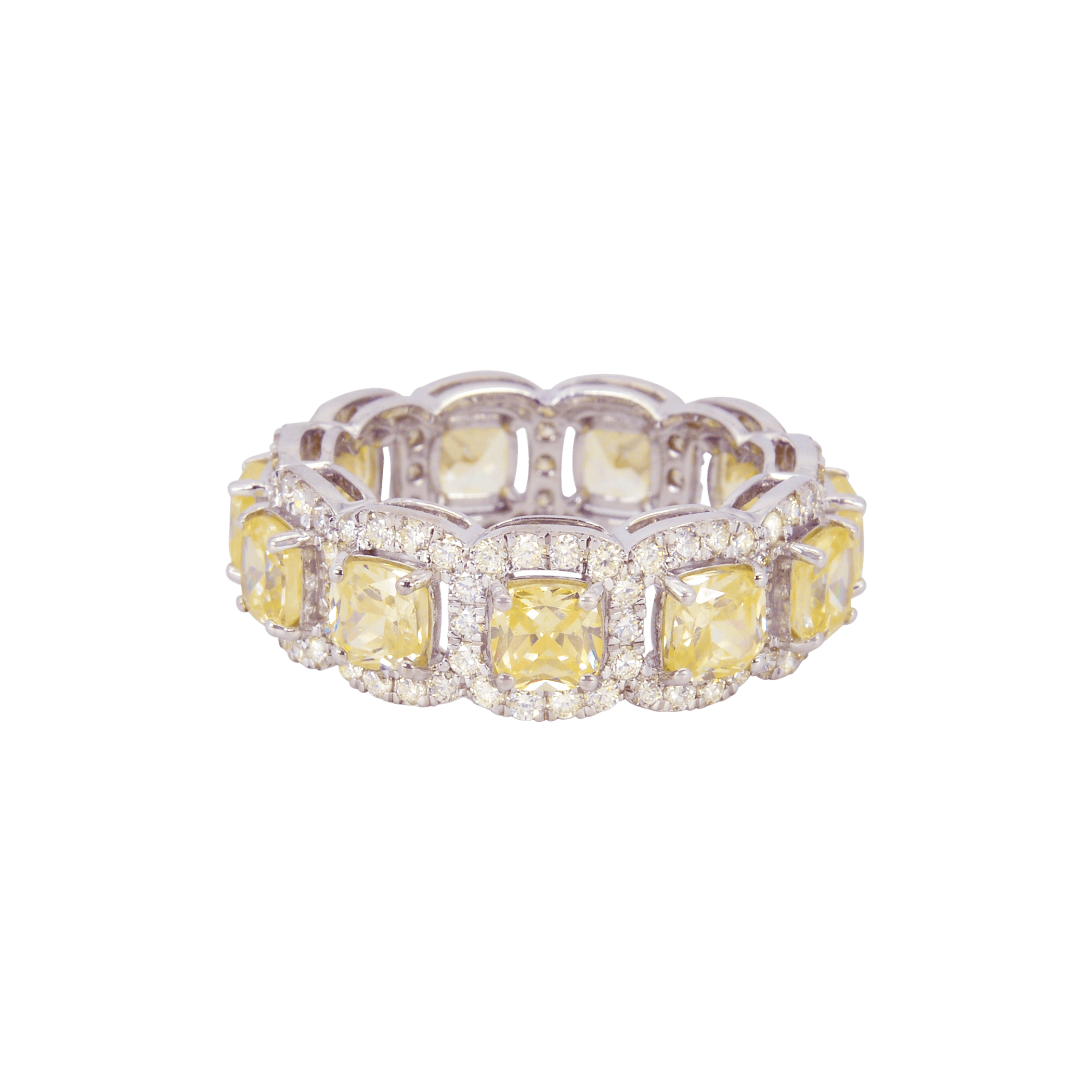 9.34gms-Light-Yellow-Topaz-Diamond-Band-(1.70ct-VS-SI-Clarity-H-I-Color)-14KT-White-Gold-Fine-Jewellery-by-Blencci/rings-jewellery-blencci